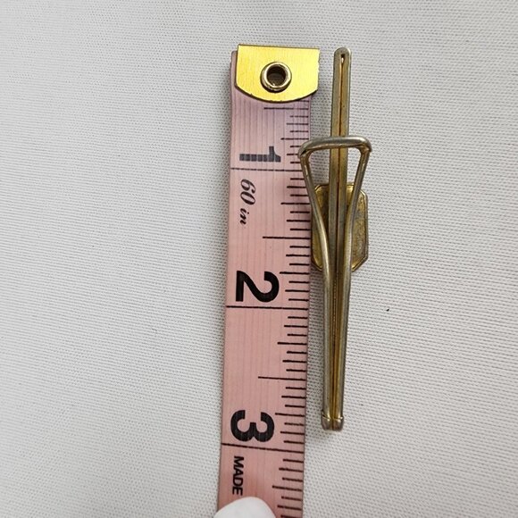 Vintage Initial E Gold Tone Tie Money Clip - Picture 5 of 5